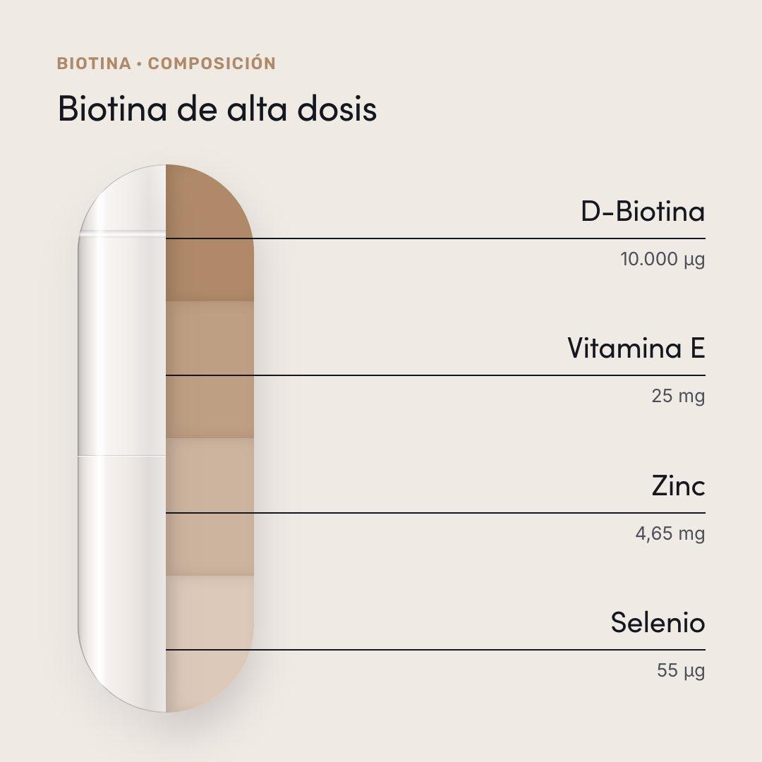 Biotina — composición
