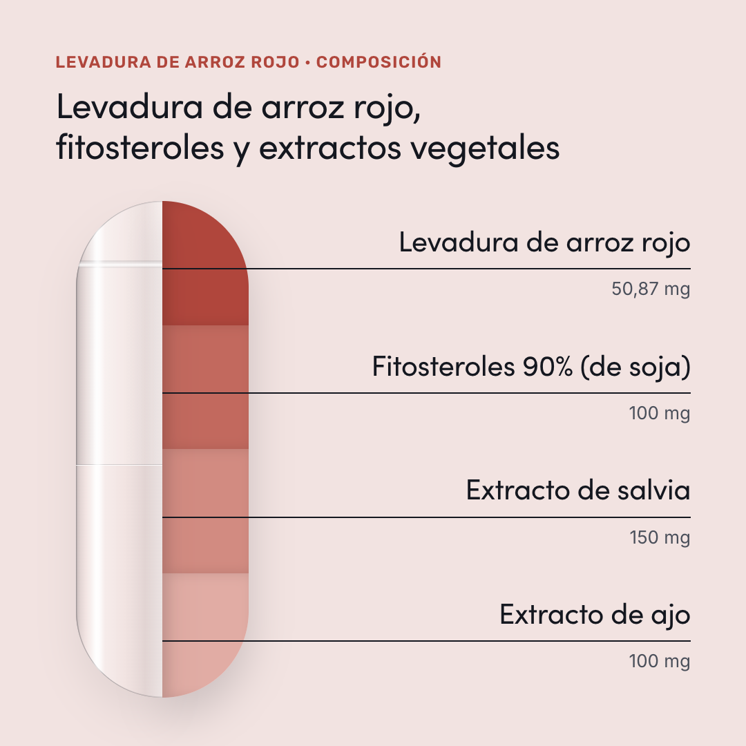 Levadura de arroz rojo — composición